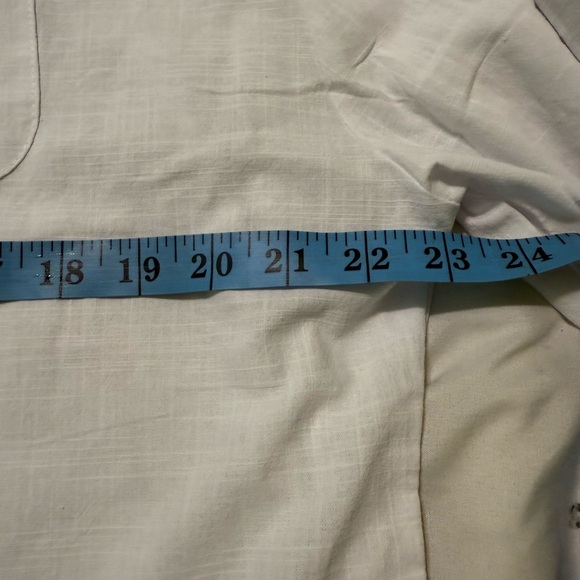 ZAAYO Women's White Cotton Button Down Shirt Long Sleeve Size  XL NWT - Picture 4 of 6